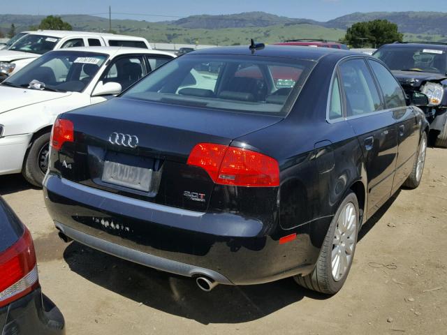 WAUDF78E96A263273 - 2006 AUDI A4 2.0T QU BLACK photo 4