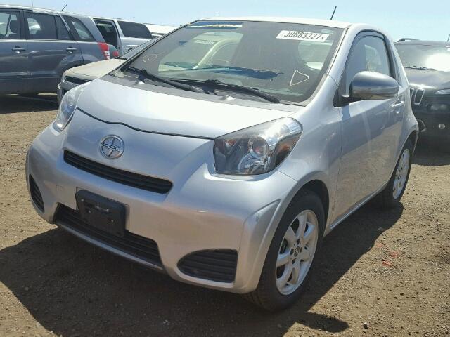 JTNJJXB08EJ026463 - 2014 TOYOTA SCION IQ SILVER photo 2