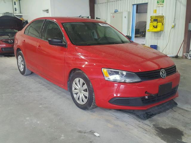 3VW2K7AJ6DM451789 - 2013 VOLKSWAGEN JETTA BASE 红色 照片 1