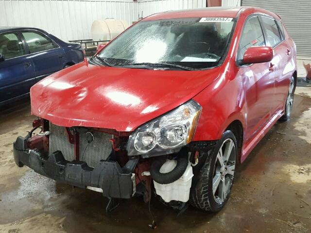 5Y2SR67009Z442762 - 2009 PONTIAC VIBE GT RED photo 2