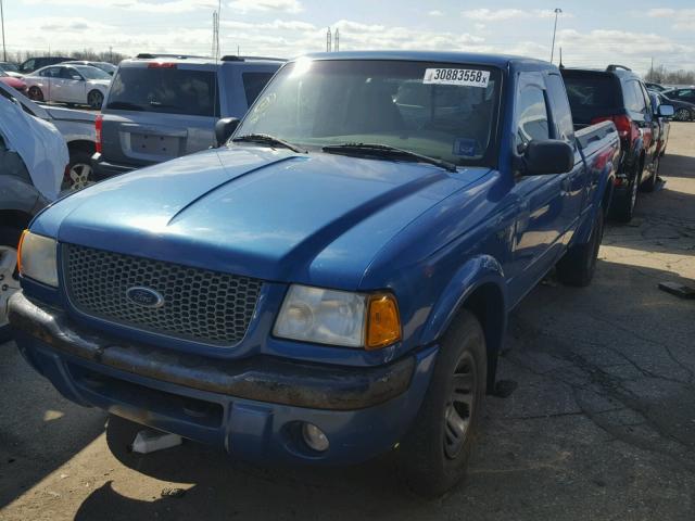 1FTZR15E21PA68610 - 2001 FORD RANGER SUP BLUE photo 2