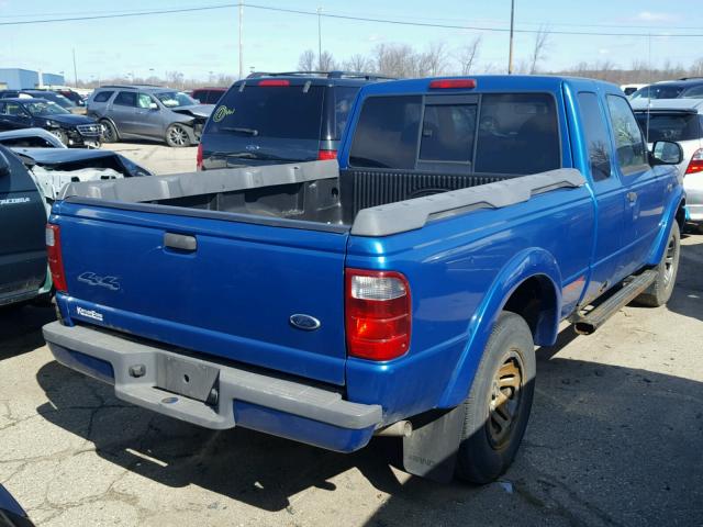 1FTZR15E21PA68610 - 2001 FORD RANGER SUP BLUE photo 4