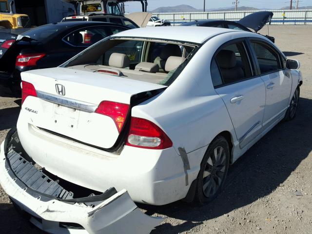 19XFA1F95AE021793 - 2010 HONDA CIVIC EXL WHITE photo 4