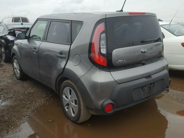 KNDJN2A24G7383301 - 2016 KIA SOUL GRAY photo 3