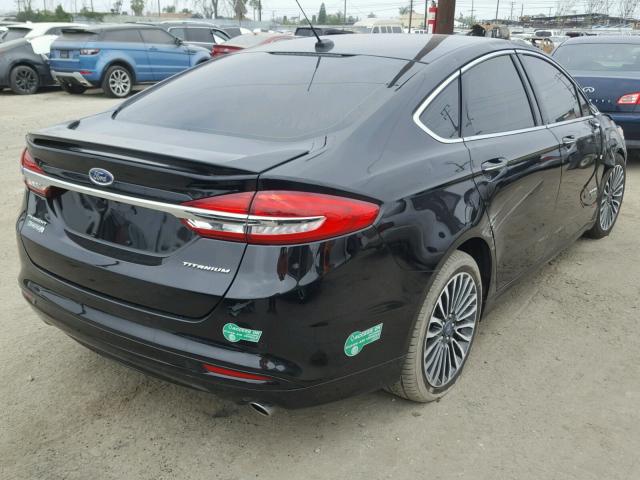 3FA6P0SU3HR187466 - 2017 FORD FUSION TIT BLACK photo 4