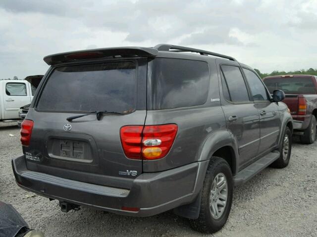 5TDZT38A13S192267 - 2003 TOYOTA SEQUOIA LI GRAY photo 4