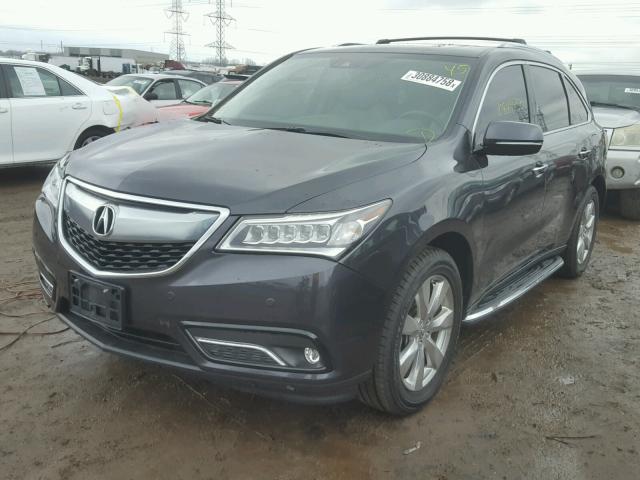 5FRYD4H91GB023931 - 2016 ACURA MDX ADVANC ნაცრისფერი ფოტო 2