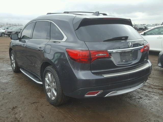 5FRYD4H91GB023931 - 2016 ACURA MDX ADVANC GRAY photo 3