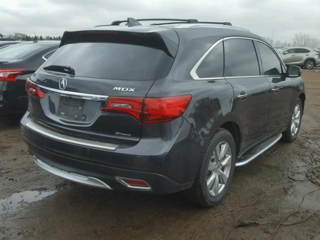 5FRYD4H91GB023931 - 2016 ACURA MDX ADVANC ნაცრისფერი ფოტო 4