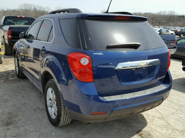 2CNALDEW6A6291611 - 2010 CHEVROLET EQUINOX LT BLUE photo 3