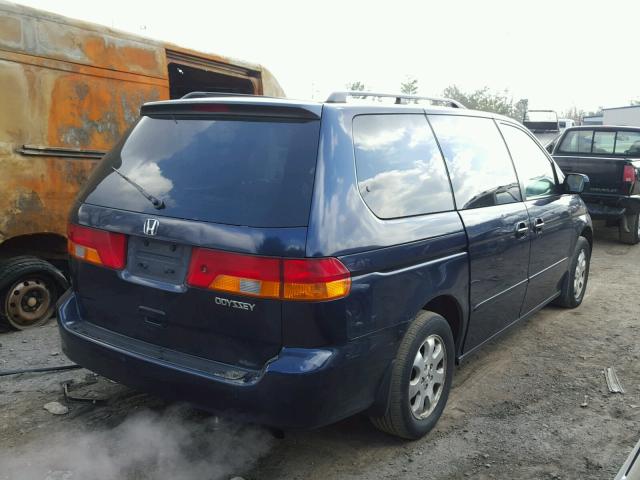 5FNRL18793B032456 - 2003 HONDA ODYSSEY EX BLUE photo 4