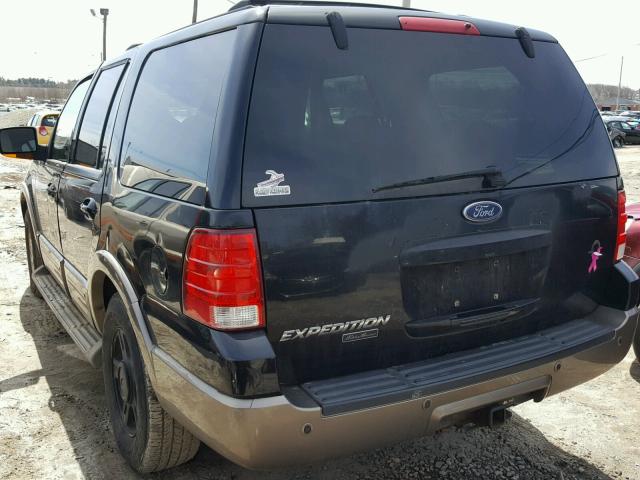 1FMRU17W04LB20764 - 2004 FORD EXPEDITION BLACK photo 3