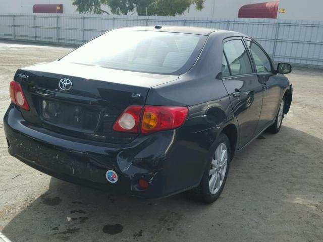 1NXBU40E59Z075133 - 2009 TOYOTA COROLLA BA BLACK photo 4