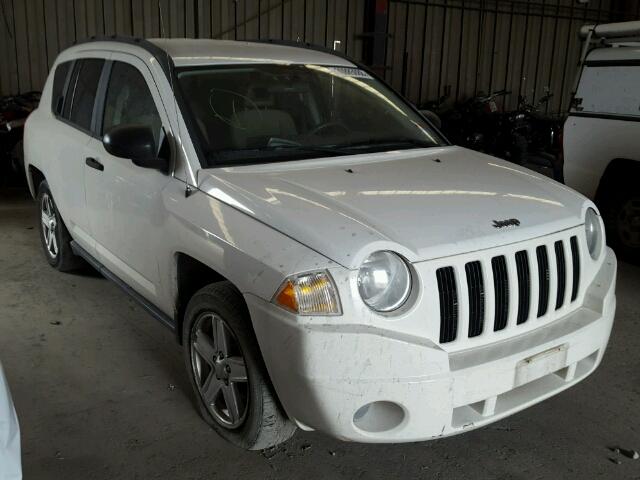 1J8FF47W17D138622 - 2007 JEEP COMPASS WHITE photo 1