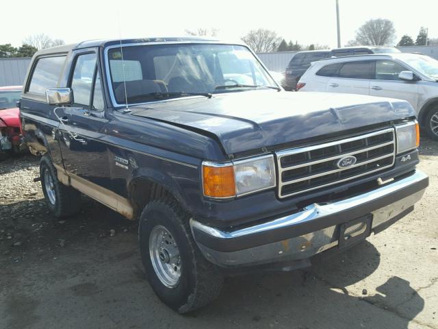 1FMEU15H0MLA58463 - 1991 FORD BRONCO U10 BLUE photo 1