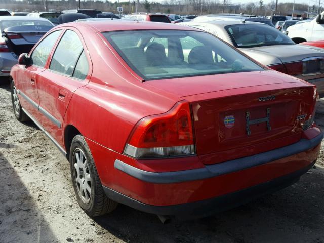 YV1RS61R822195977 - 2002 VOLVO S60 RED photo 3