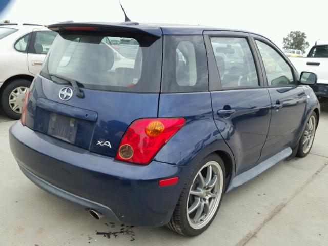 JTKKT624850080165 - 2005 TOYOTA SCION XA BLUE photo 4