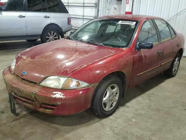 1G1JC524117300205 - 2001 CHEVROLET CAVALIER B ORANGE photo 2