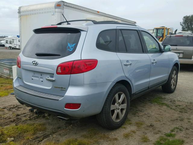 5NMSH13E07H027692 - 2007 HYUNDAI SANTA FE S BLUE photo 4