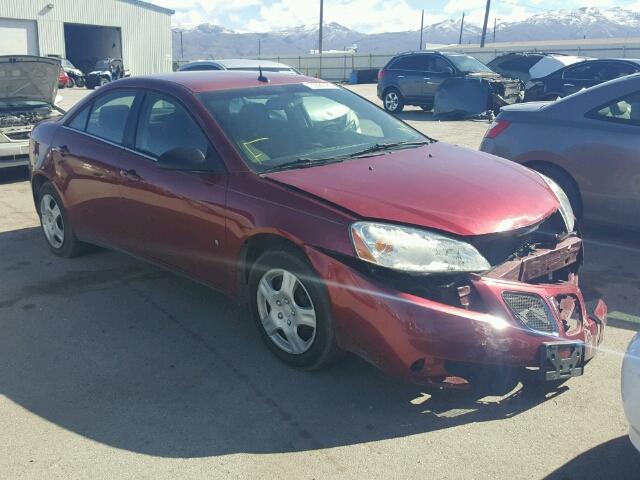 1G2ZF57B184136642 - 2008 PONTIAC G6 VALUE L RED photo 1