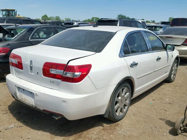 3LNHM26T29R608907 - 2009 LINCOLN MKZ WHITE photo 4