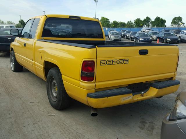 1B7HC13Z5YJ168894 - 2000 DODGE RAM 1500 YELLOW photo 3