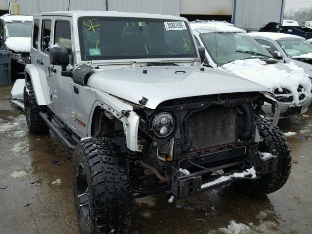 1J4GA59158L624143 - 2008 JEEP WRANGLER U SILVER photo 1