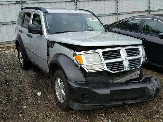 1D8GU28K87W659876 - 2007 DODGE NITRO SXT SILVER photo 1