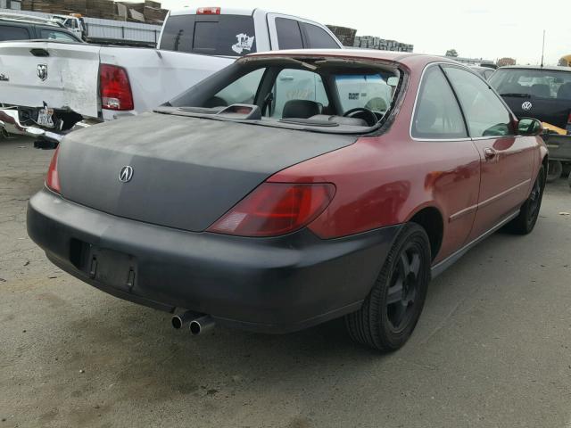 19UYA2256VL002573 - 1997 ACURA 3.0CL RED photo 4