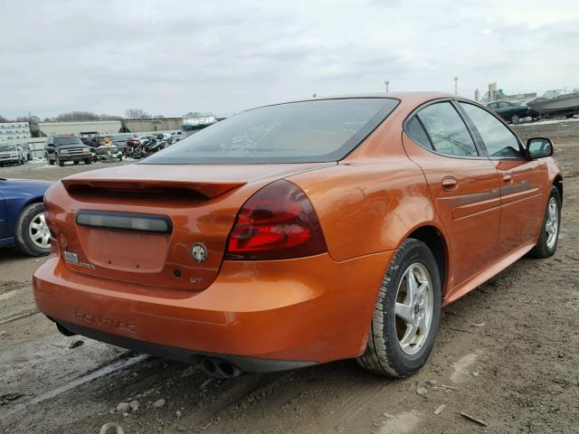 2G2WP522641291295 - 2004 PONTIAC GRAND PRIX ORANGE photo 4