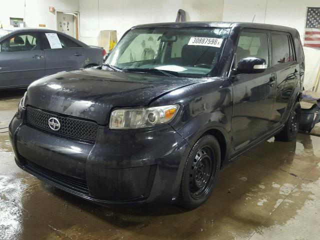 JTLKE50E181035286 - 2008 TOYOTA SCION XB BLACK photo 2