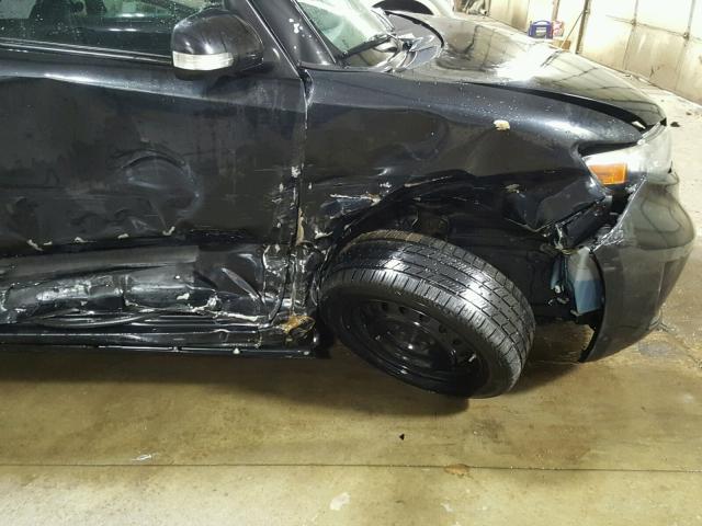 JTLKE50E181035286 - 2008 TOYOTA SCION XB BLACK photo 9