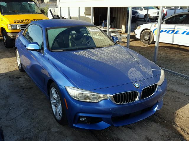 WBA3T3C5XG5A41360 - 2016 BMW 435 I BLUE photo 1