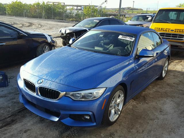 WBA3T3C5XG5A41360 - 2016 BMW 435 I BLUE photo 2