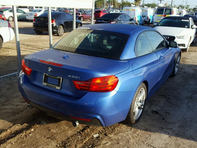WBA3T3C5XG5A41360 - 2016 BMW 435 I BLUE photo 4