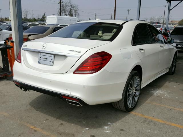 WDDUG8CB6FA132097 - 2015 MERCEDES-BENZ S 550 WHITE photo 4