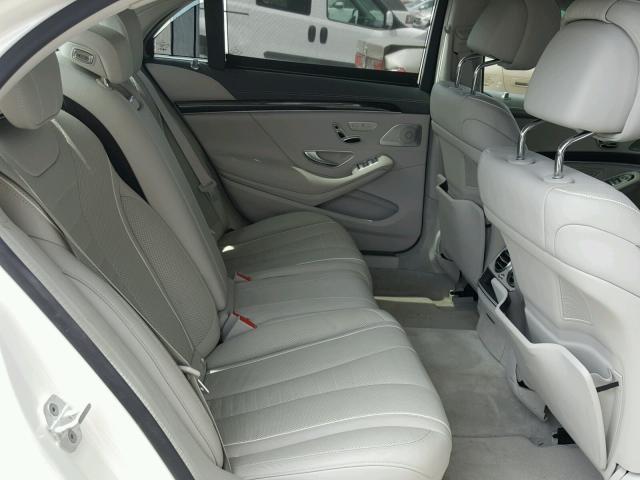 WDDUG8CB6FA132097 - 2015 MERCEDES-BENZ S 550 WHITE photo 6