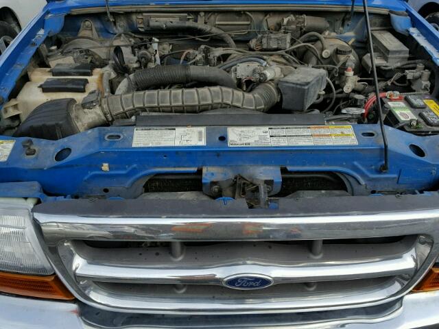 1FTYR14V3XPB84307 - 1999 FORD RANGER SUP BLUE photo 7