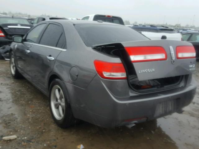 3LNDL2L39BR767631 - 2011 LINCOLN MKZ HYBRID GRAY photo 3