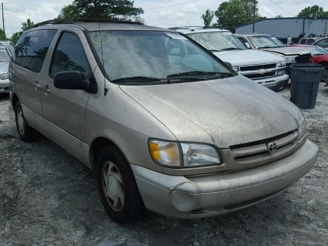 4T3ZF13CXYU211439 - 2000 TOYOTA SIENNA LE GOLD photo 1