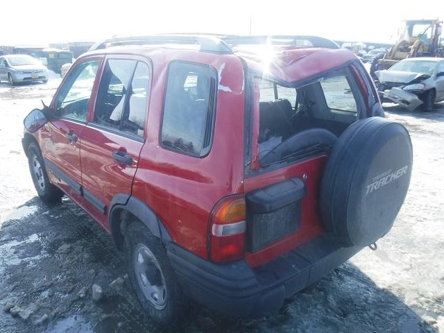 2CNBJ734636931655 - 2003 CHEVROLET TRACKER ZR RED photo 3