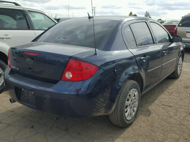 1G1AS58H997130149 - 2009 CHEVROLET COBALT LS BLUE photo 4