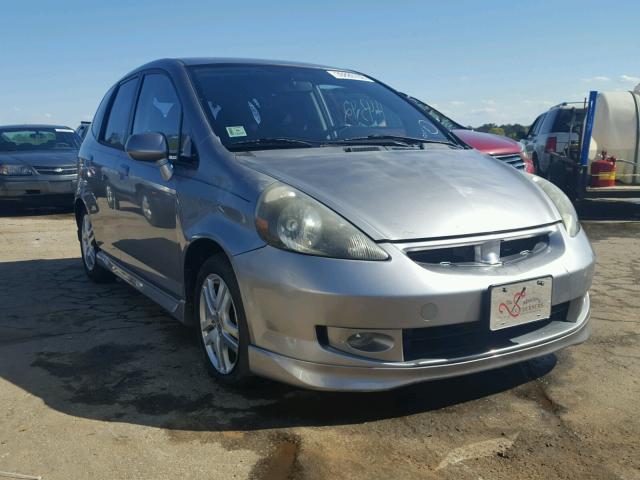 JHMGD38677S007389 - 2007 HONDA FIT S SILVER photo 1