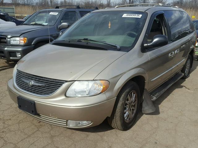 2C8GP64L73R214798 - 2003 CHRYSLER TOWN & COU TAN photo 2