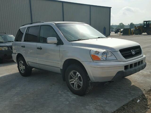 2HKYF18534H536876 - 2004 HONDA PILOT EXL GRAY photo 1