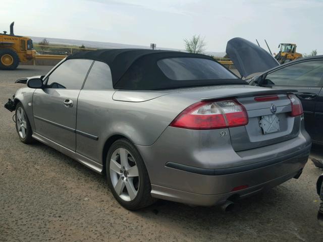 YS3FH71U966107558 - 2006 SAAB 9-3 AERO GRAY photo 3