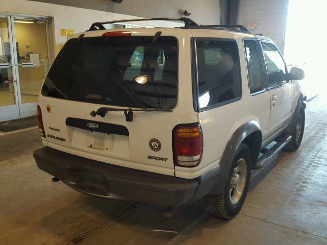 1FMYU70E9YUA94049 - 2000 FORD EXPLORER S WHITE photo 4