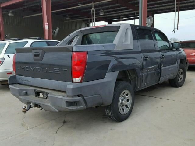 3GNEC13T53G165039 - 2003 CHEVROLET AVALANCHE CHARCOAL photo 4