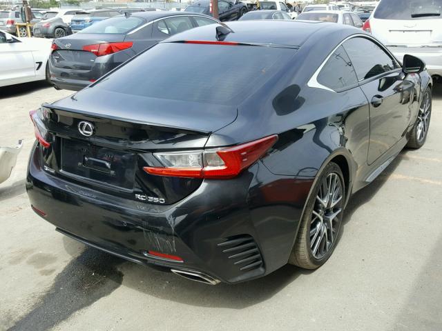 JTHHE5BC4F5001865 - 2015 LEXUS RC 350 BLACK photo 4