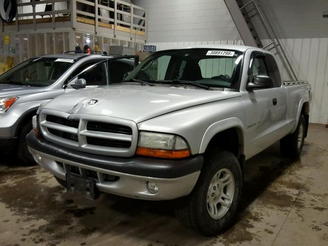 1B7GG32N82S687398 - 2002 DODGE DAKOTA SPO GRAY photo 2